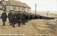 NCOs-Gunners-Royal-Garrison-Artillery-march-at-the-Bull-Inn-Bexhill-Road.-c1915